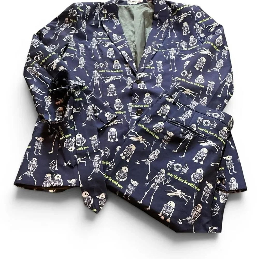 Star-wars Men's Blue and Navy Suit